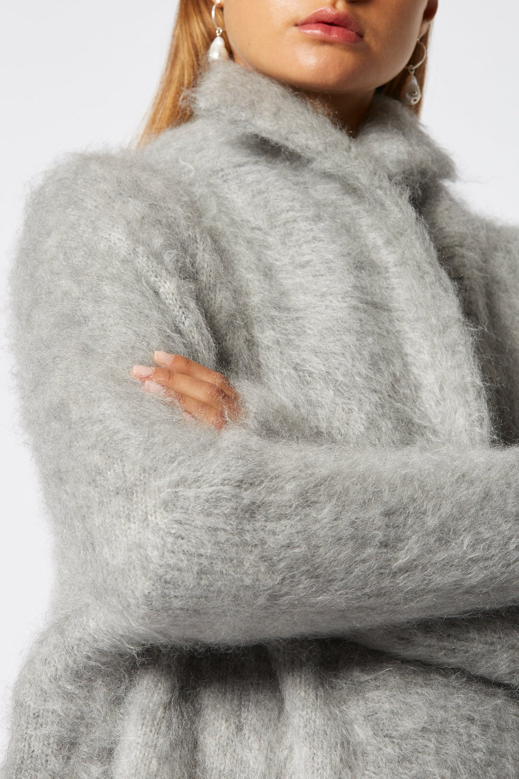 BRUSHED MOHAIR CARDIGAN 3