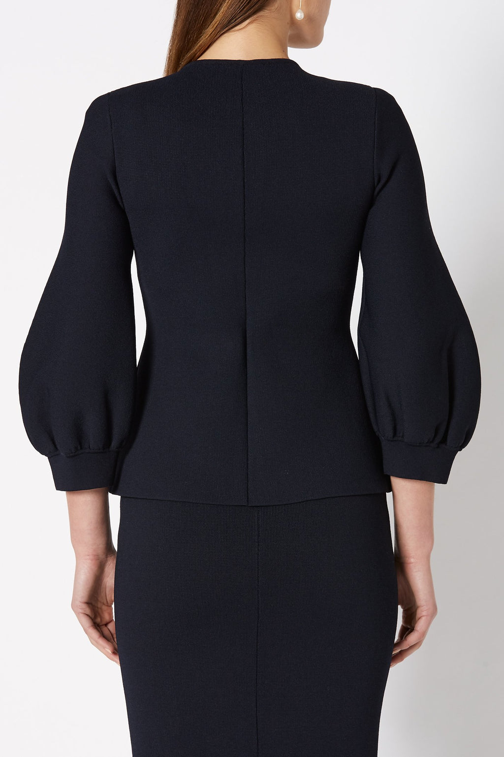 CREPE KNIT COCOON SLV JACKET