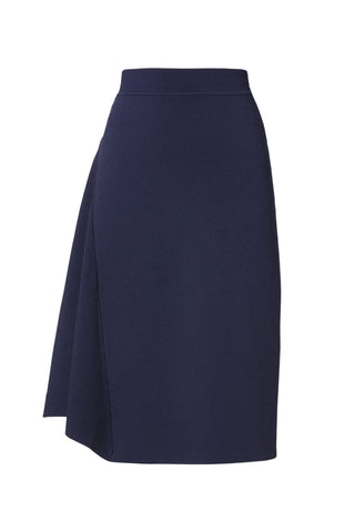 CREPE KNIT PANEL SKIRT