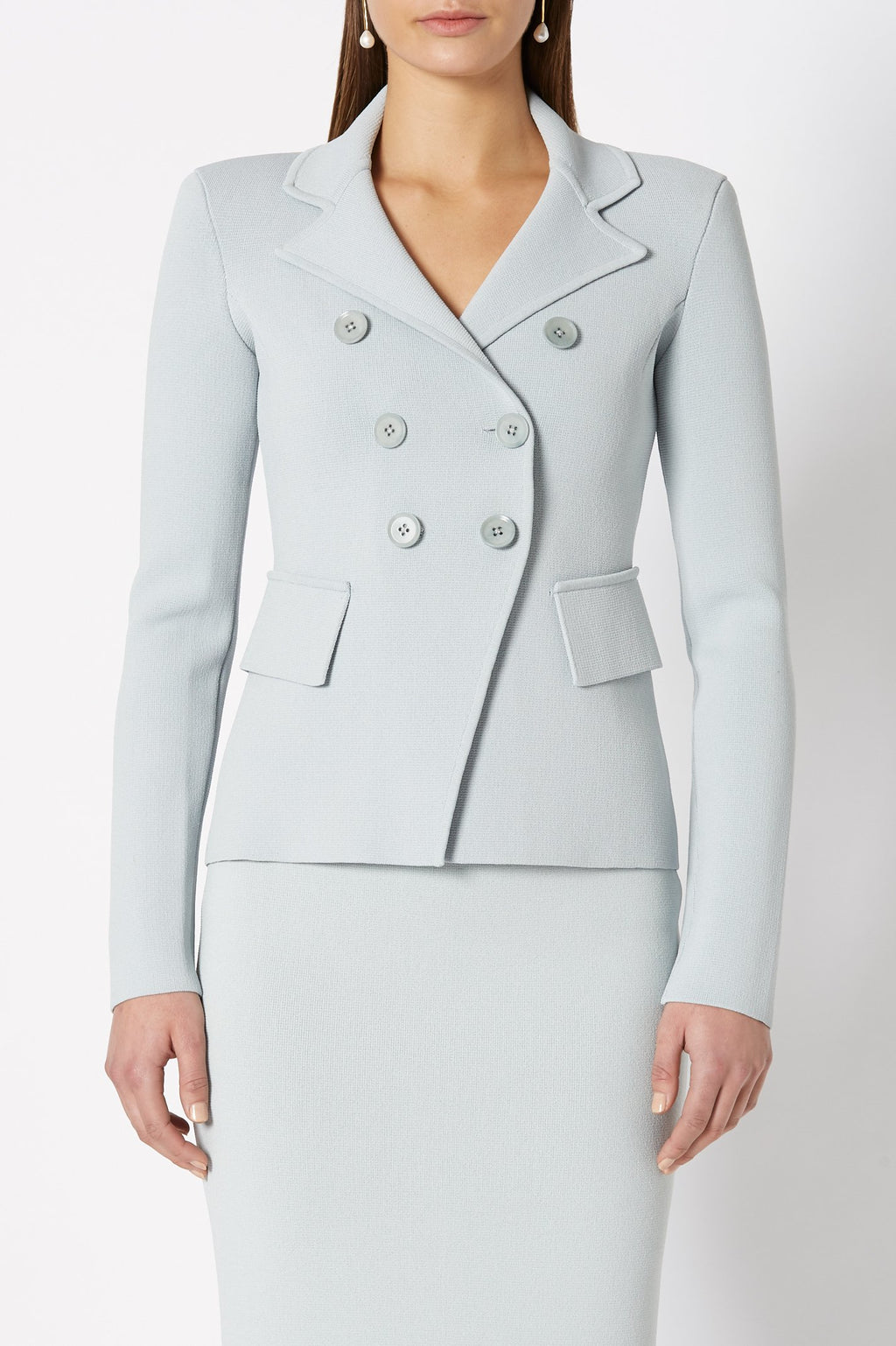 CREPE KNIT TAILORED JACKET