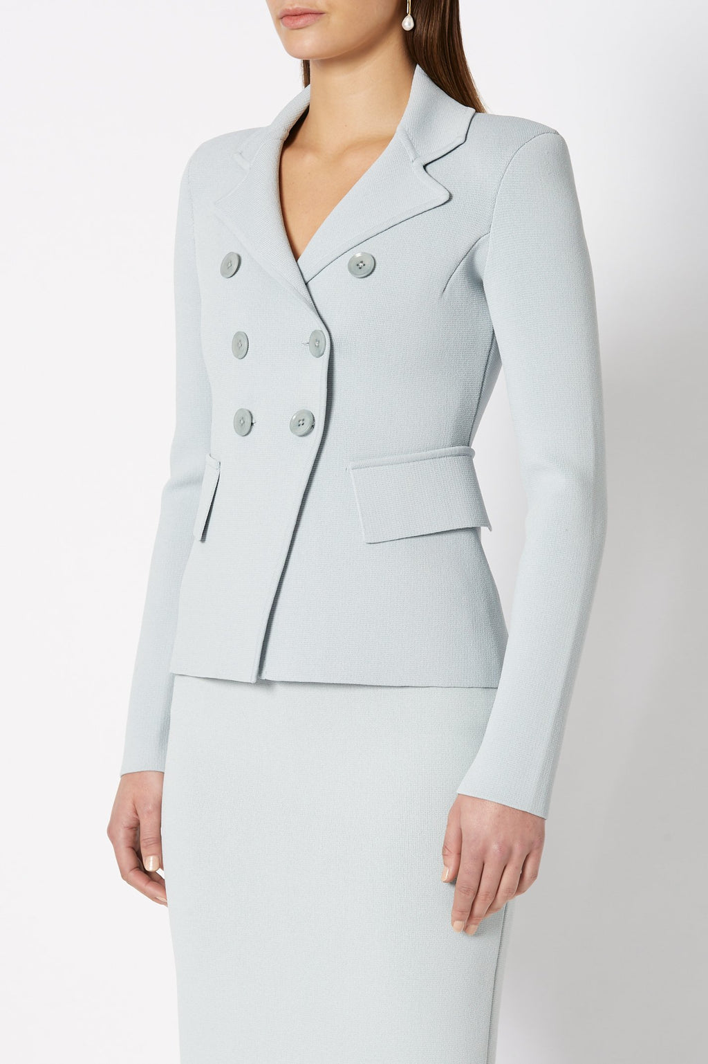 CREPE KNIT TAILORED JACKET
