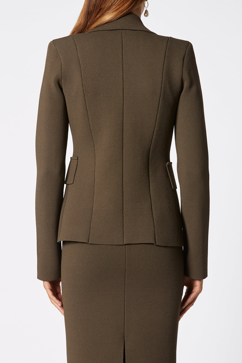 CREPE KNIT TAILORED JACKET