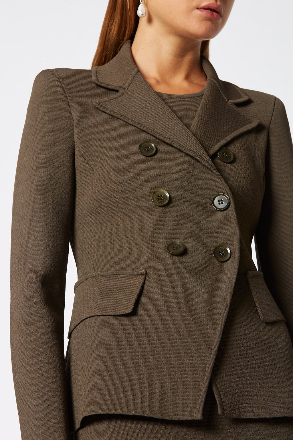 CREPE KNIT TAILORED JACKET