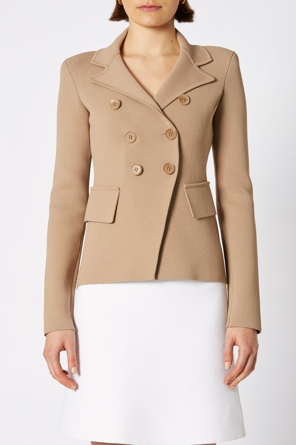 CREPE KNIT TAILORED JACKET