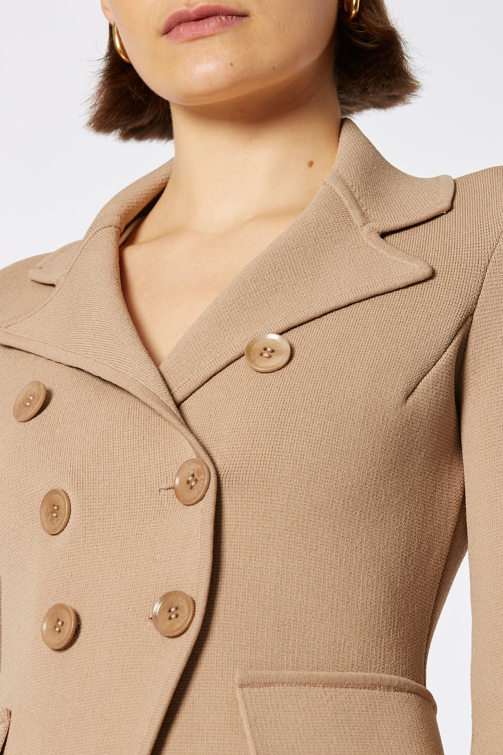 CREPE KNIT TAILORED JACKET