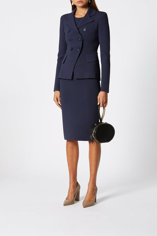 CREPE KNIT TAILORED JACKET