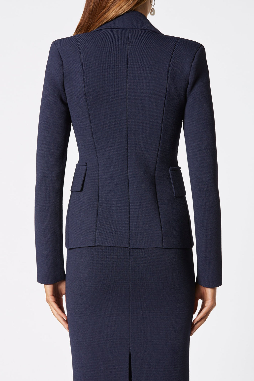 CREPE KNIT TAILORED JACKET