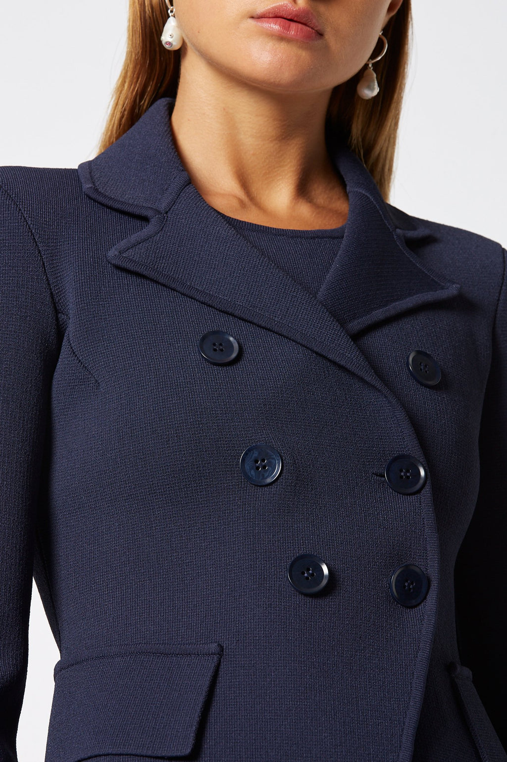 CREPE KNIT TAILORED JACKET
