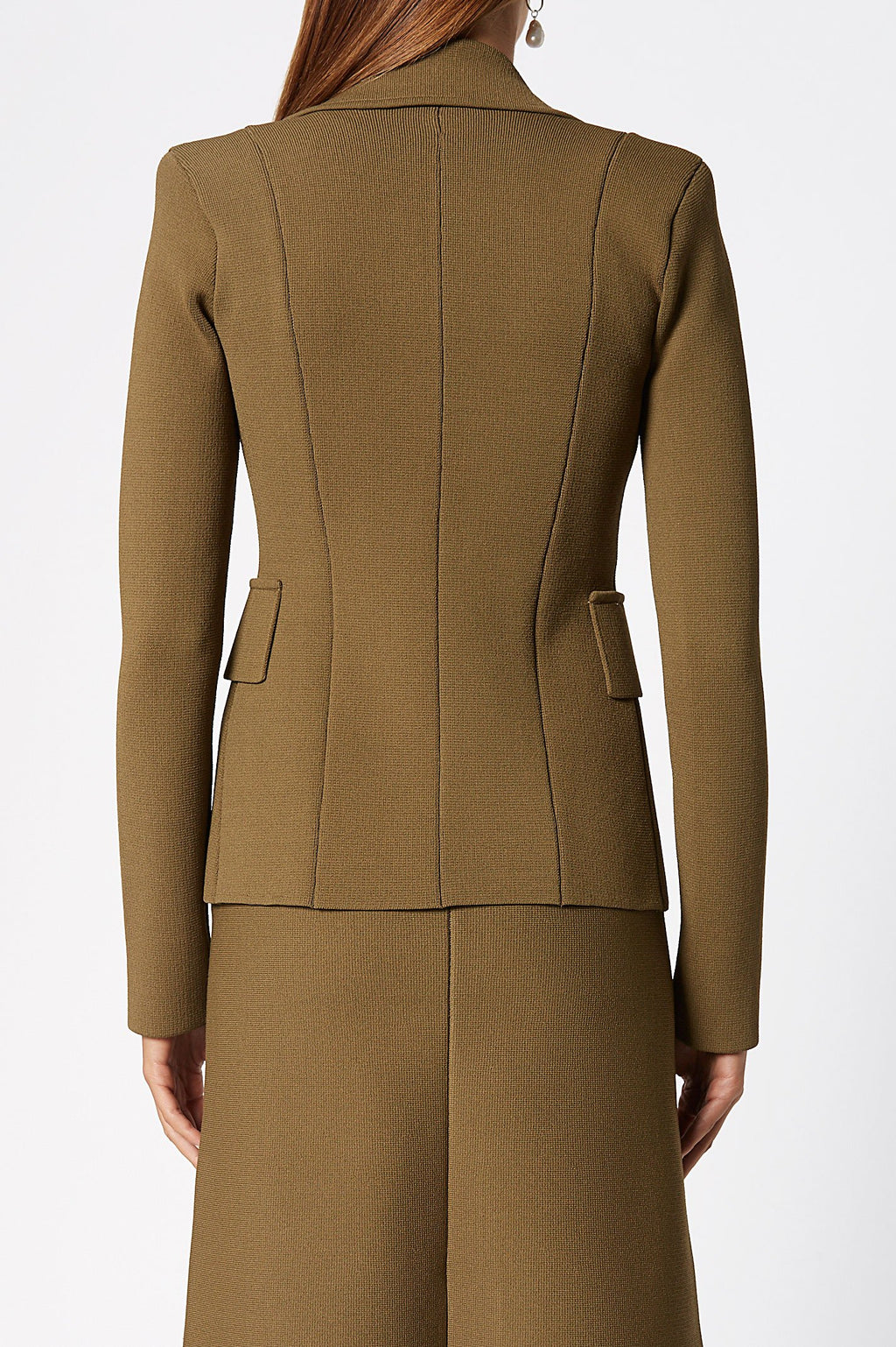 CREPE KNIT TAILORED JACKET