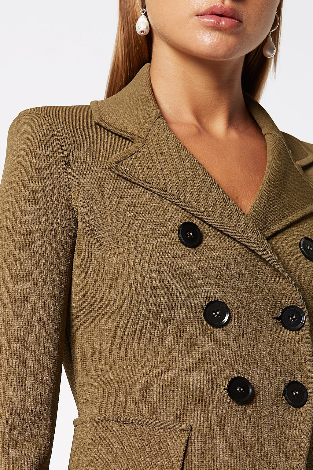 CREPE KNIT TAILORED JACKET