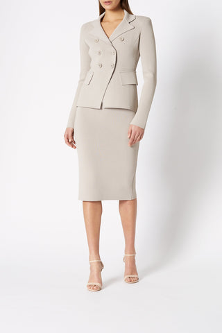 CREPE KNIT TAILORED JACKET
