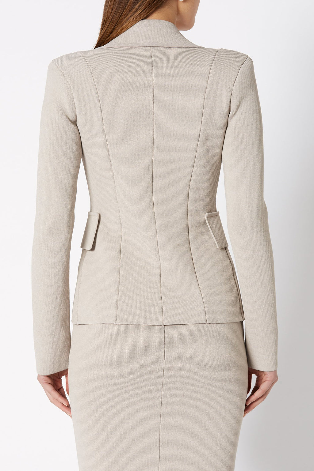 CREPE KNIT TAILORED JACKET