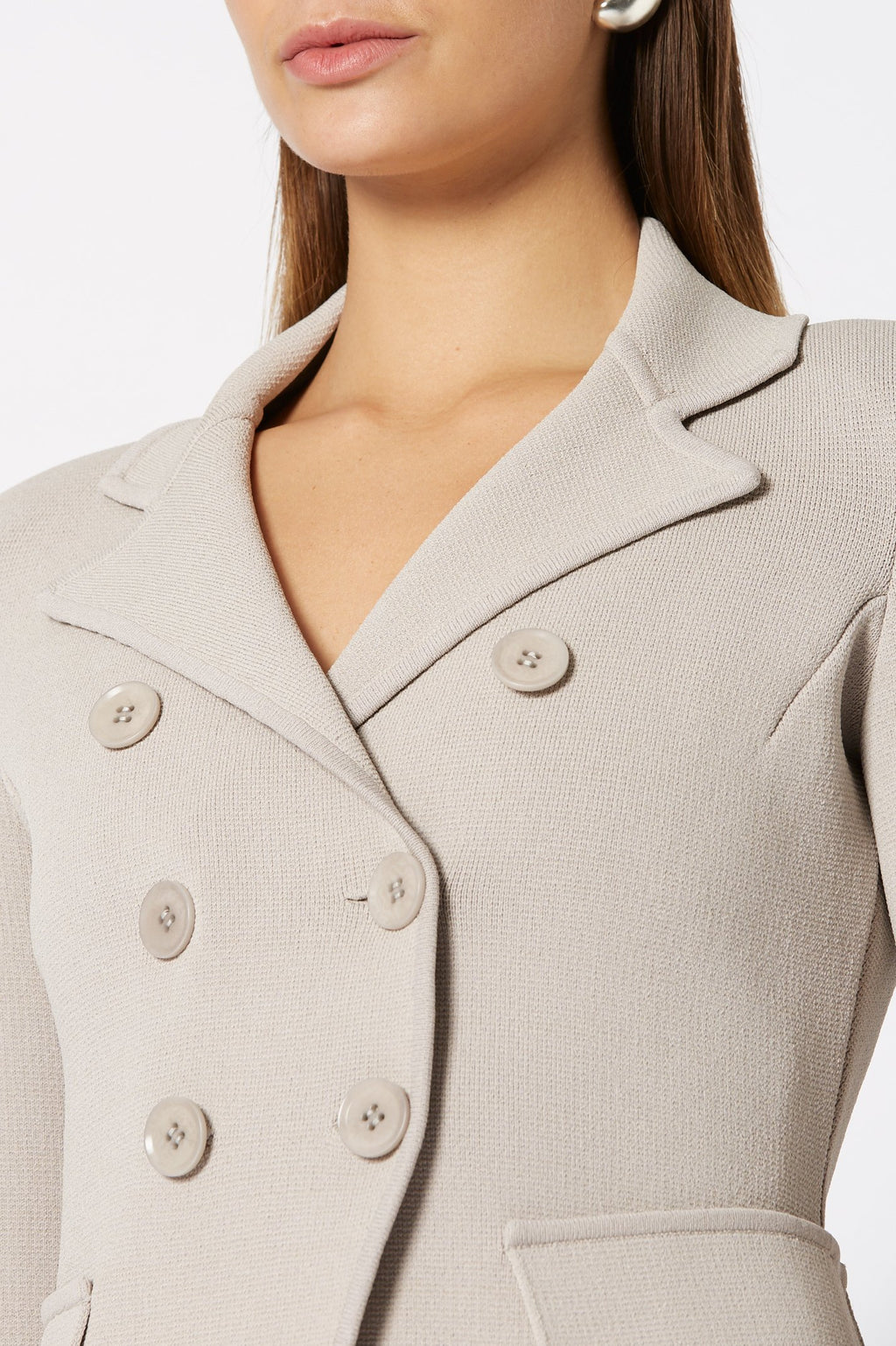CREPE KNIT TAILORED JACKET