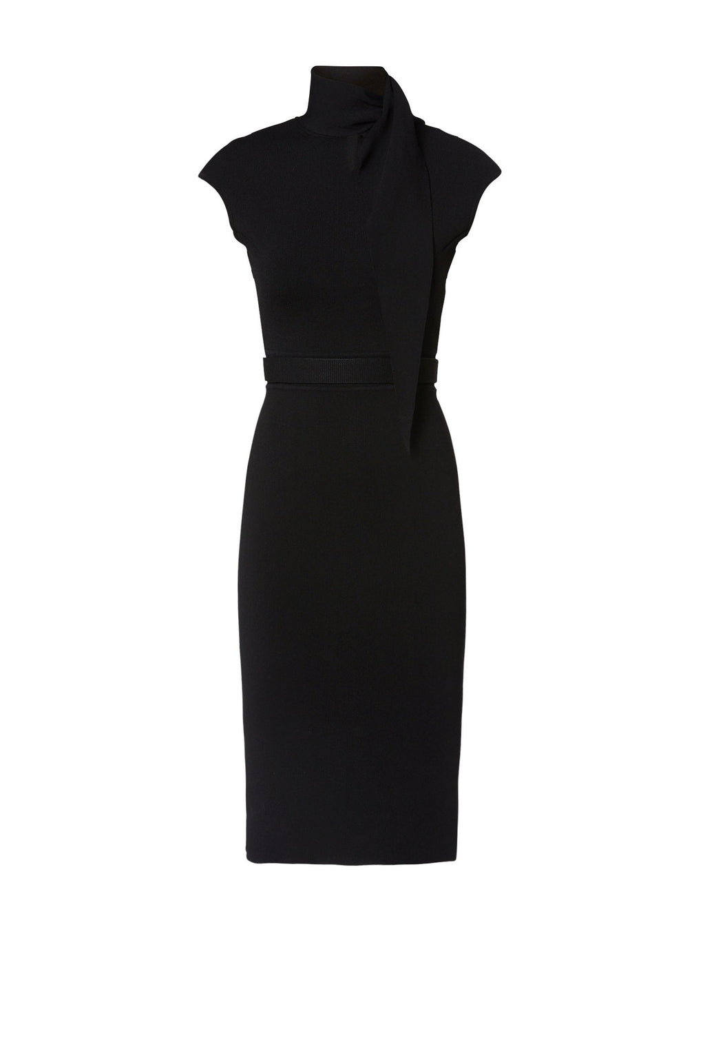 CREPE KNIT CRAVAT DRESS