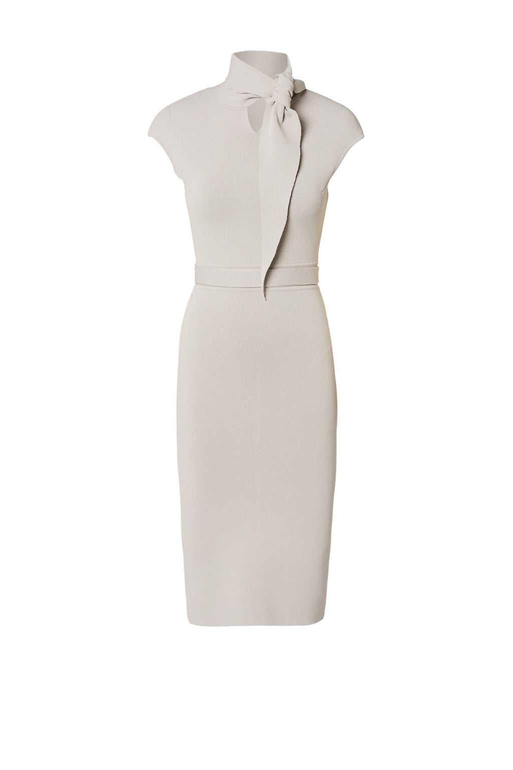 CREPE KNIT CRAVAT DRESS