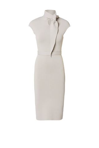 CREPE KNIT CRAVAT DRESS