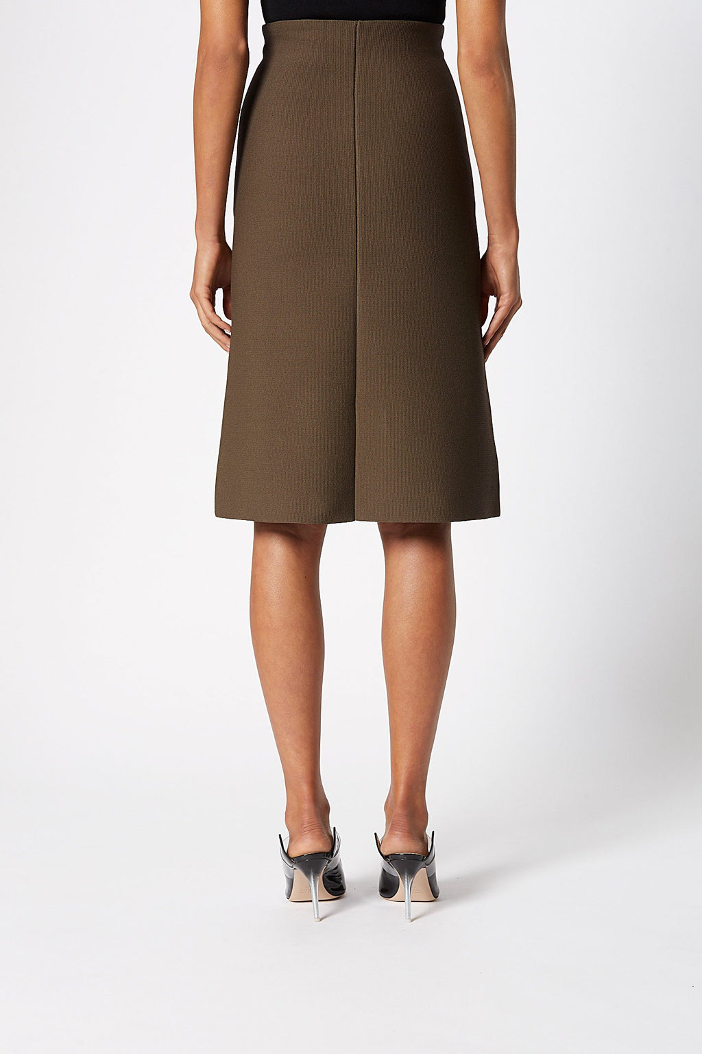 CREPE KNIT A-LINE SKIRT