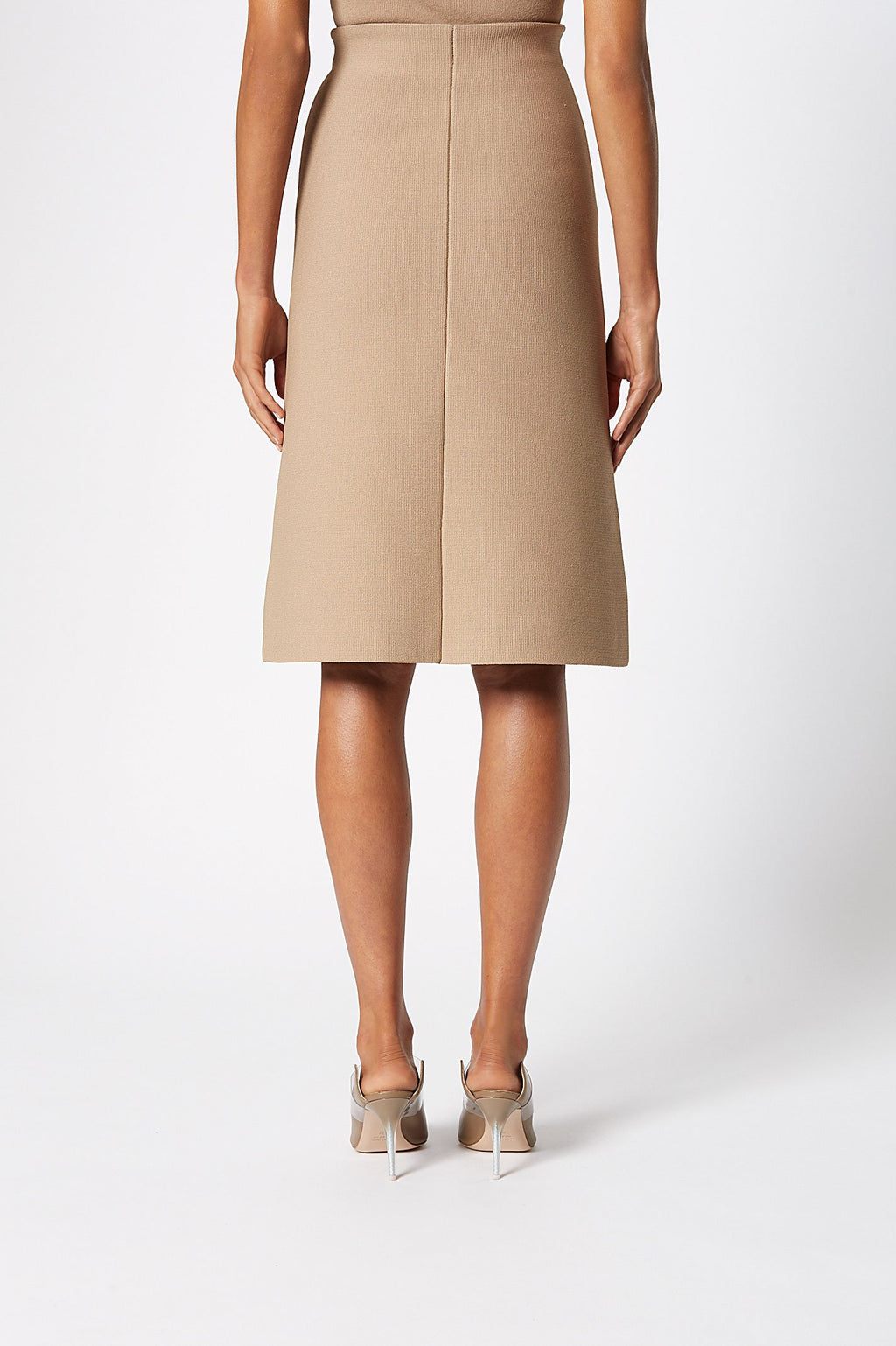 CREPE KNIT A-LINE SKIRT
