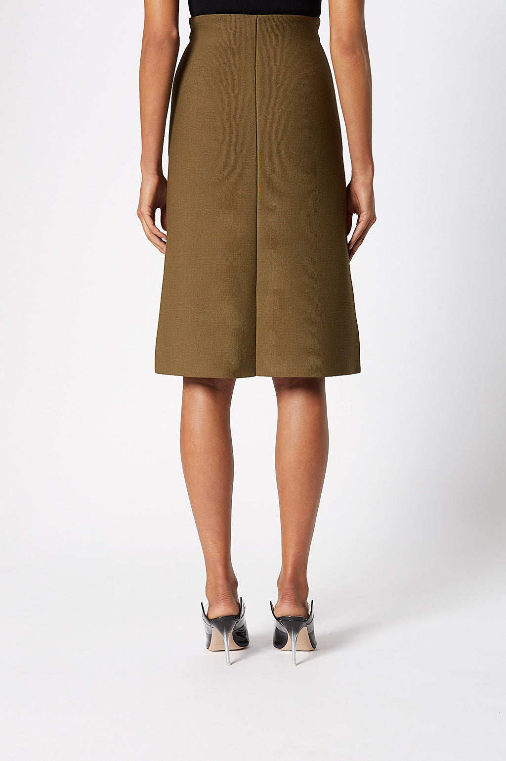 CREPE KNIT A-LINE SKIRT