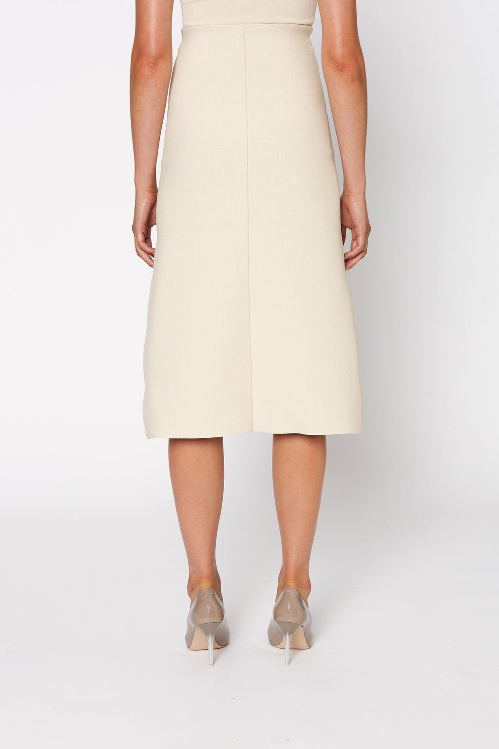 CREPE KNIT A-LINE SKIRT
