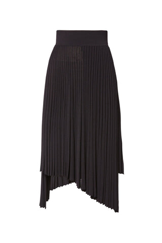 PLEATED RIB DBL WRAP SKIRT 16