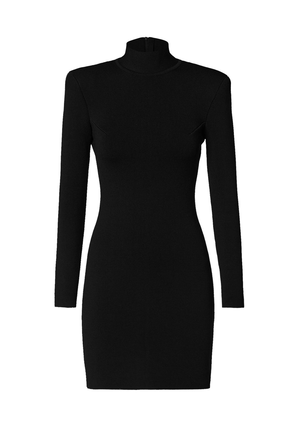 CREPE KNIT TAILORED MINI DRESS