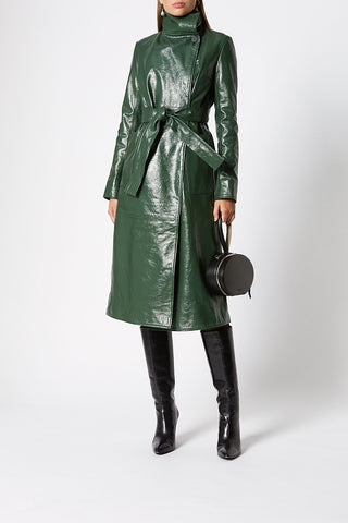 LEATHER LONG COAT