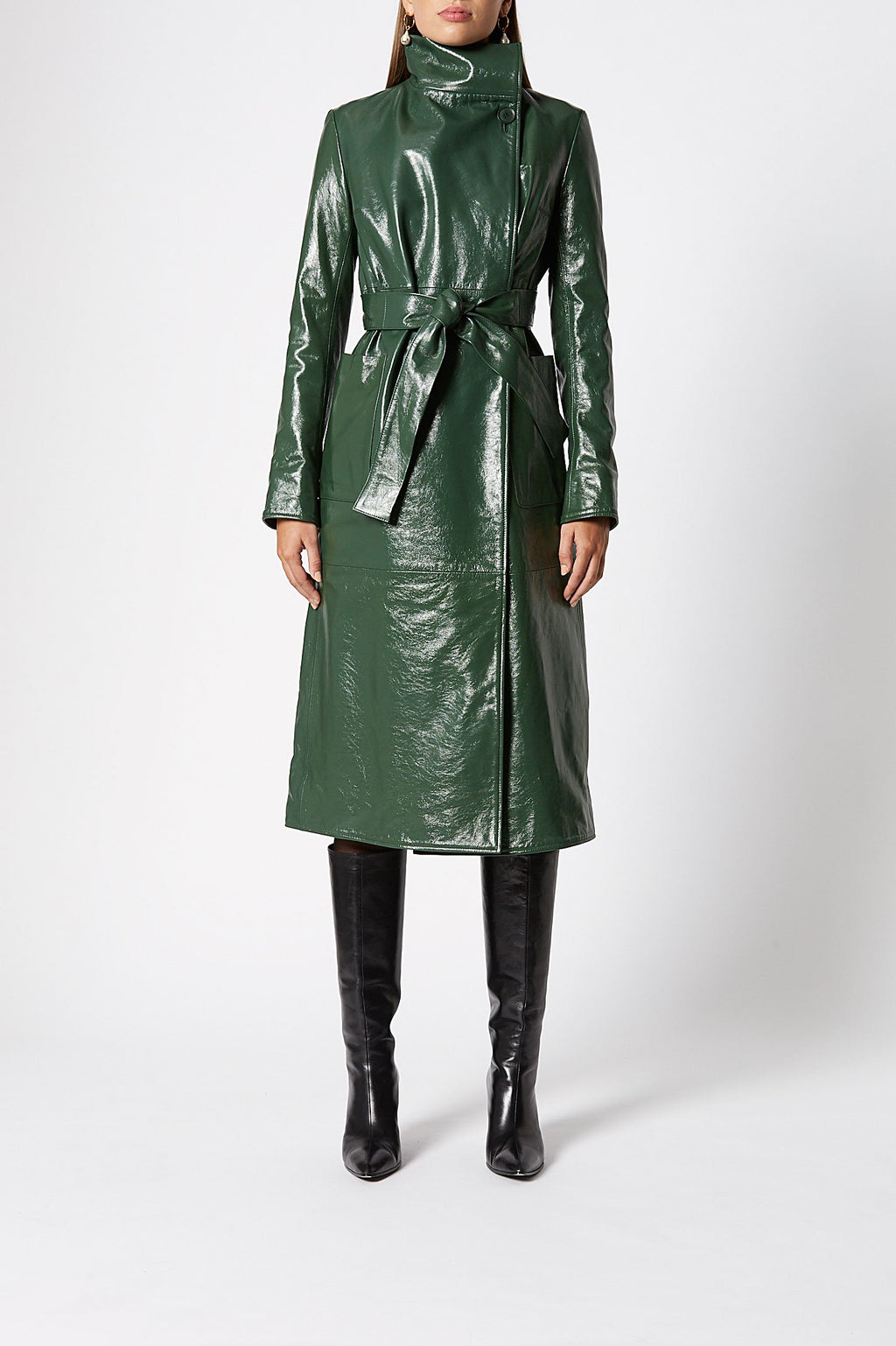 LEATHER LONG COAT