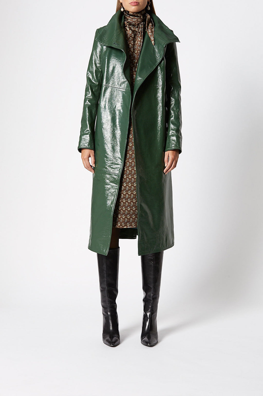 LEATHER LONG COAT