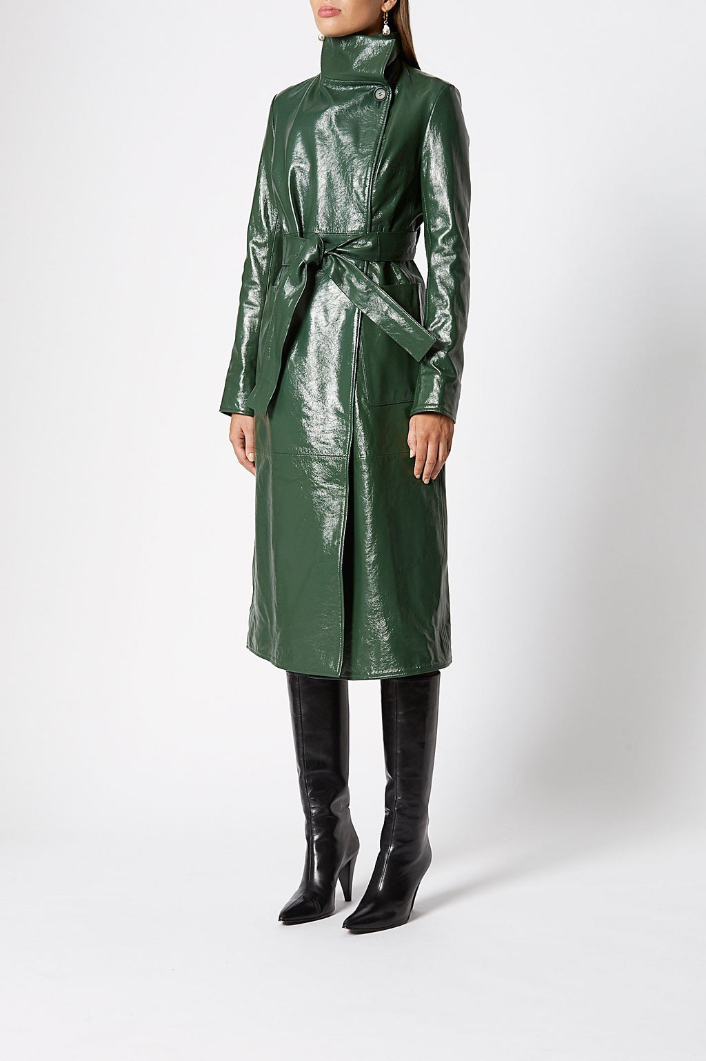 LEATHER LONG COAT