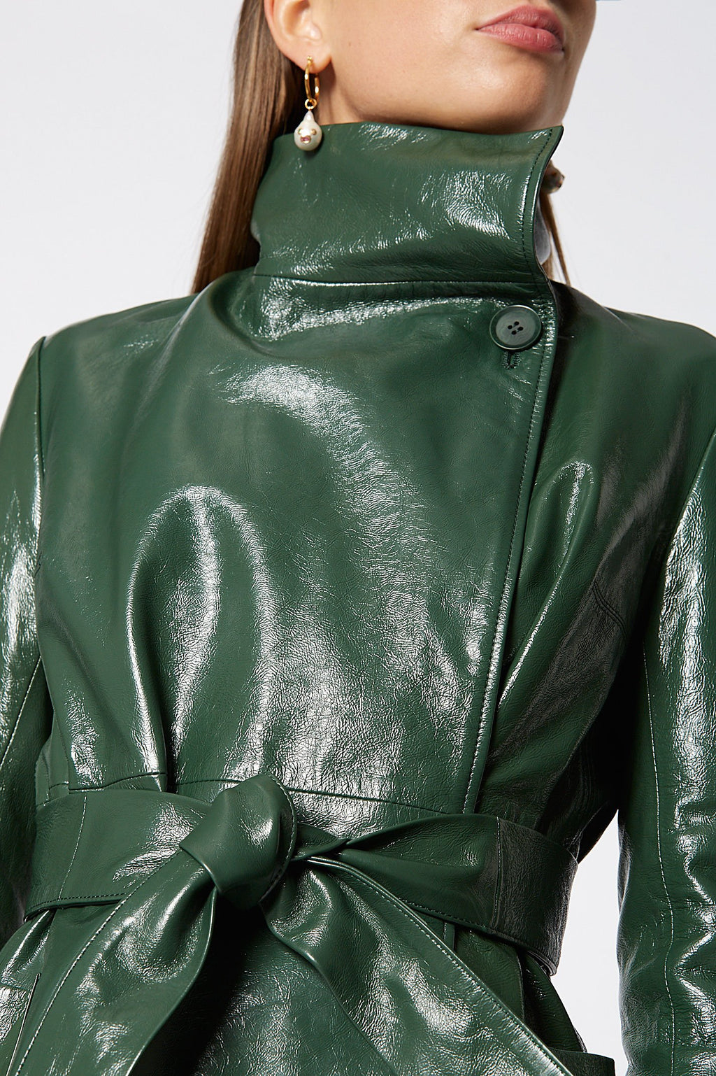 LEATHER LONG COAT