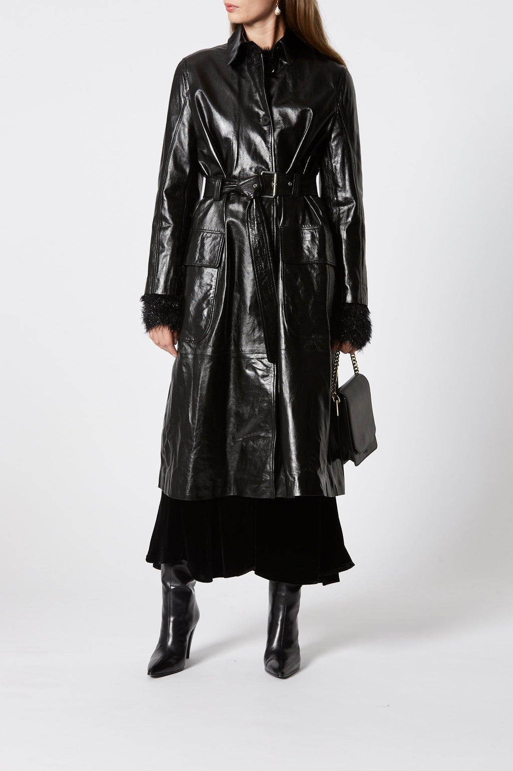 LEATHER TRENCH