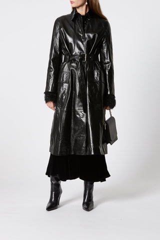LEATHER TRENCH