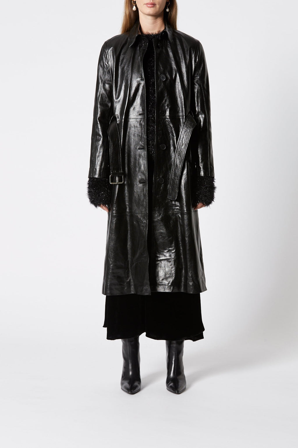 LEATHER TRENCH