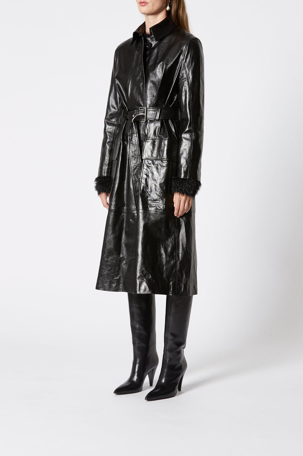 LEATHER TRENCH