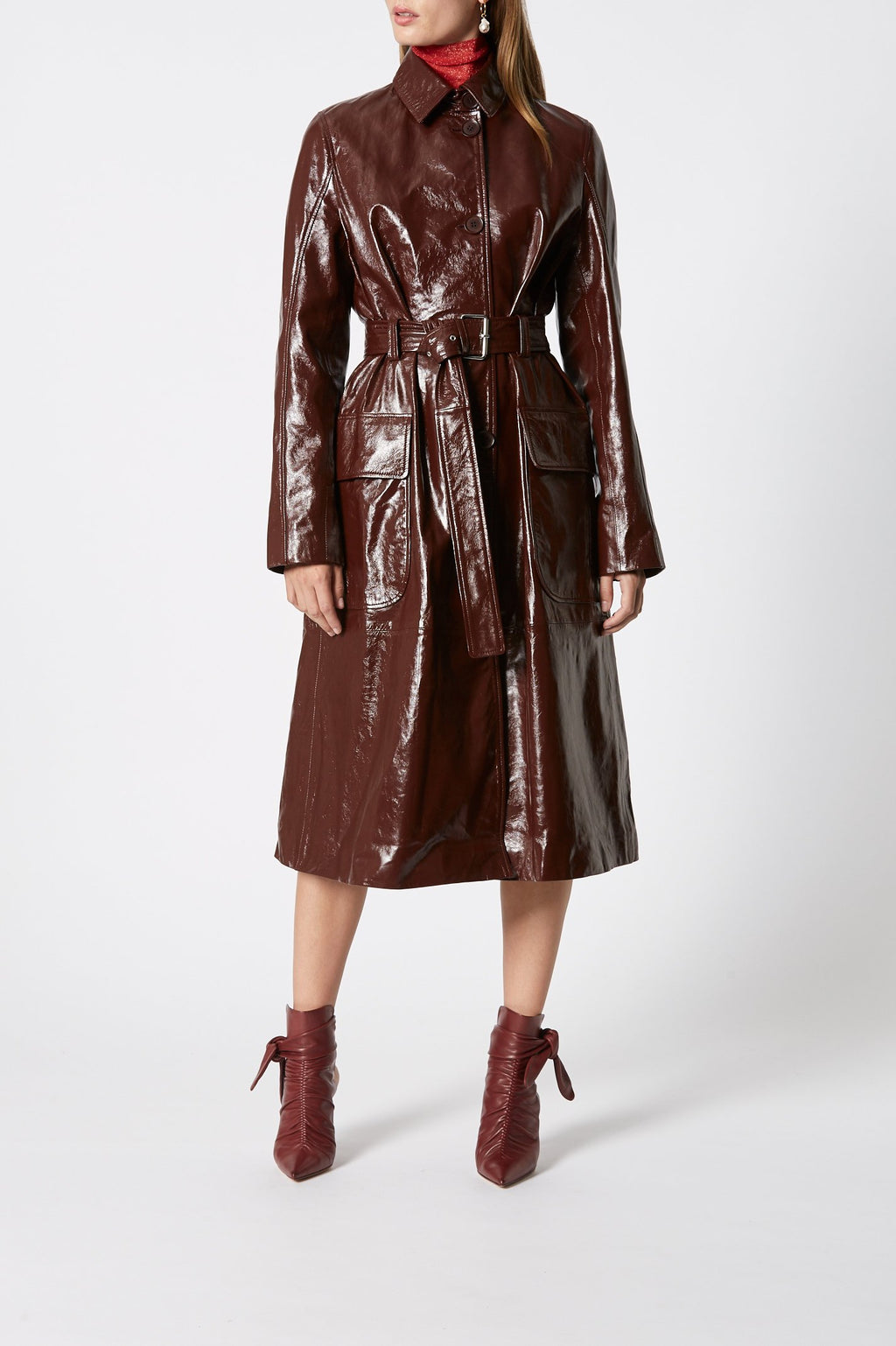 LEATHER TRENCH