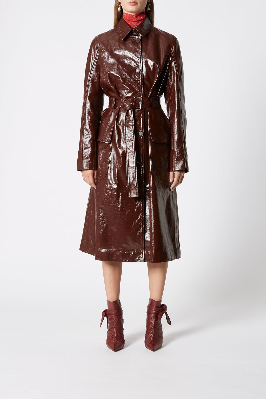 LEATHER TRENCH