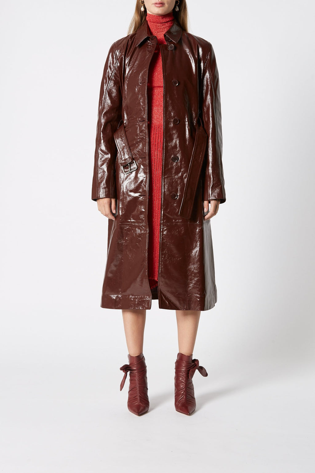 LEATHER TRENCH