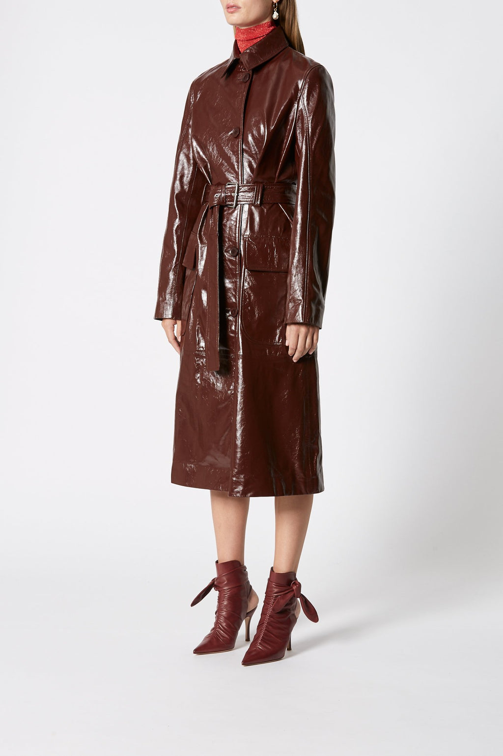 LEATHER TRENCH